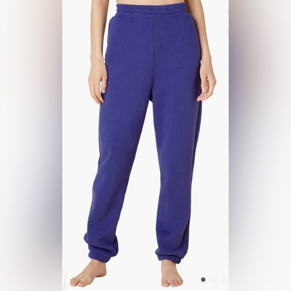 Beyond Yoga Pants - NWT Beyond Yoga WFH Fleece Sweatpant Sapphire Blue Size S